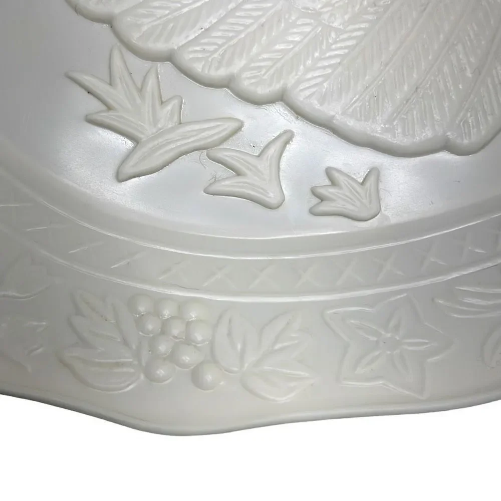 Vintage White Himark/Chesapeake Oval Turkey Serving Platter 17” x 13”